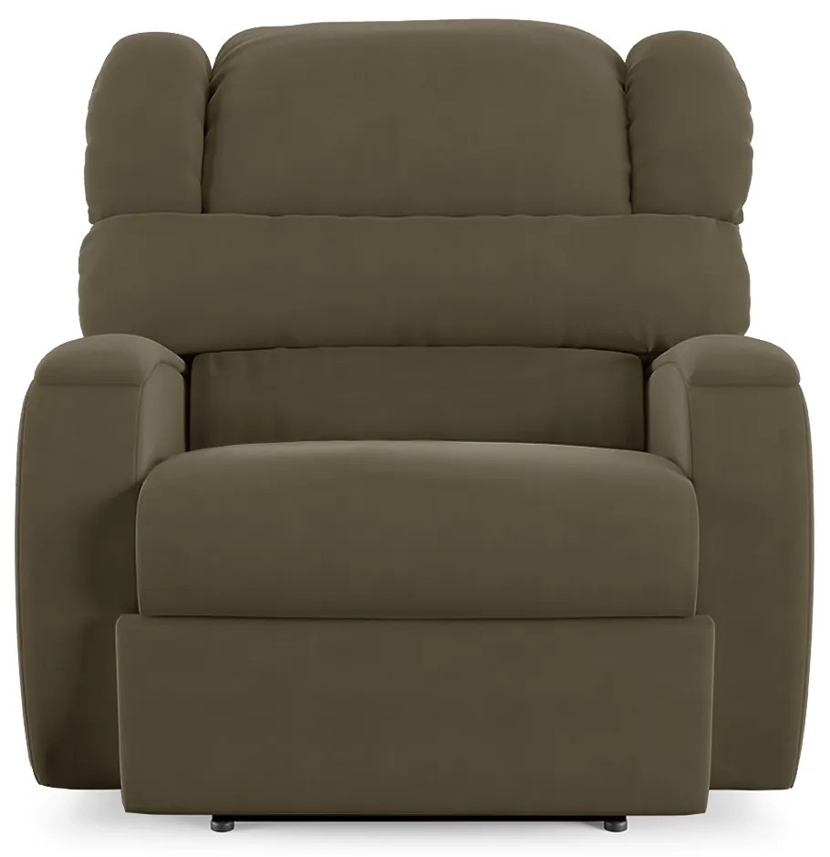 Poltrona do Papai Sala de Cinema Reclinável Kylie Power Elétrica Massagem USB Veludo Capuccino G23