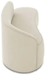 Sofá 3 Lugares Para Sala 180cm Orgânico Wendi Veludo Bege I01 - Mpoze
