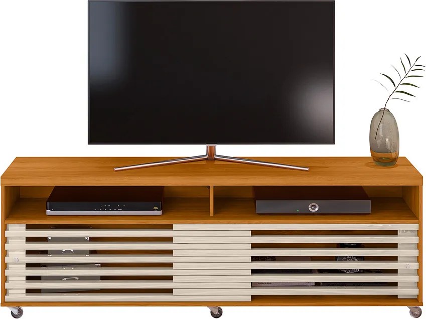 Rack TV 75Pol 182cm Bancada para Sala Nerion M20 - D'Rossi - Cinamomo e Off White