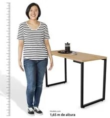 Conjunto Mesa de Cozinha Prattica Industrial 120cm e 2 Cadeiras Eames