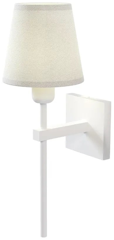 Arandela Tocha Longa Cúpula Tecido 01Xe27 Mini Bulbo G45 - Qimporta Ar... (PRETO)