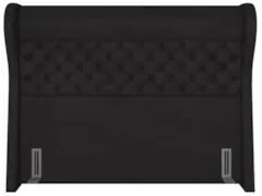 Cabeceira Cama Box Casal King 195cm Trinidad Z37 Sintético Preto - Mpo