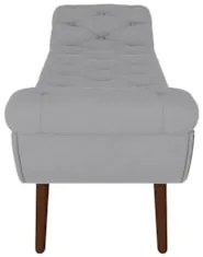 Puff Recamier Calçadeira 140cm Pés Palito Madeira Vêneto Z37 Veludo Ci
