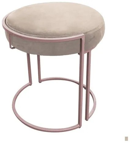 KIT 02 PUFF LOVE SUEDE BASE ROSE DROSSI - Bege