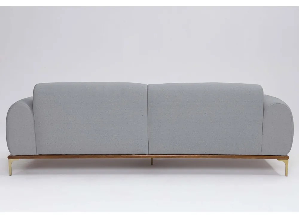 Sofá 3 Lugares Tóquio D07 230cm Linho Cinza - D'Rossi