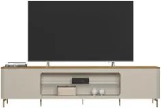 Rack Bancada Para TV 85 Pol 239cm Martan Tauari/Off Flex L06 - Mpozena
