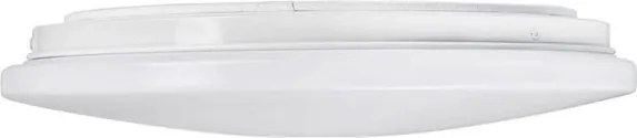 Plafon Led De Sobrepor Redondo Branco 18w 6500k Alva