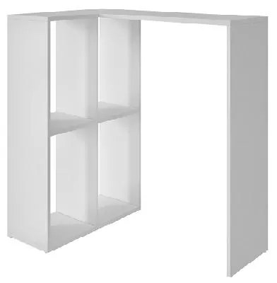 Escrivaninha Computador 4 Nichos - Branco