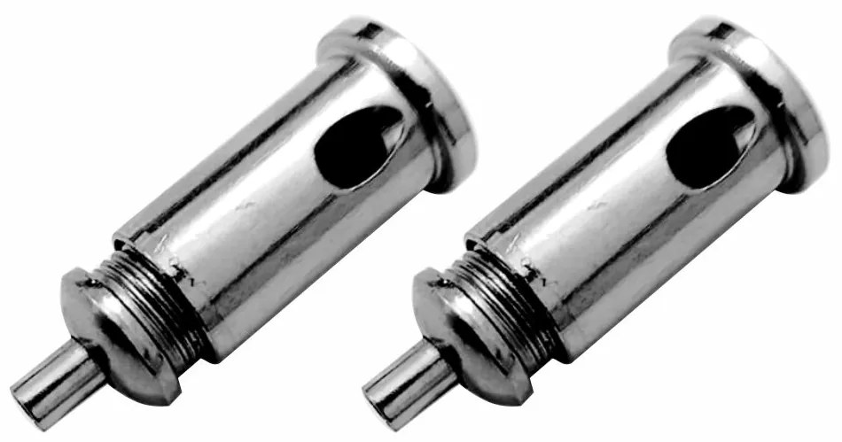 Kit/2 Fixador De Teto Em Aço Niquelado Sem Ajuste Com Rosca M10x1 Para Griper MD-6008