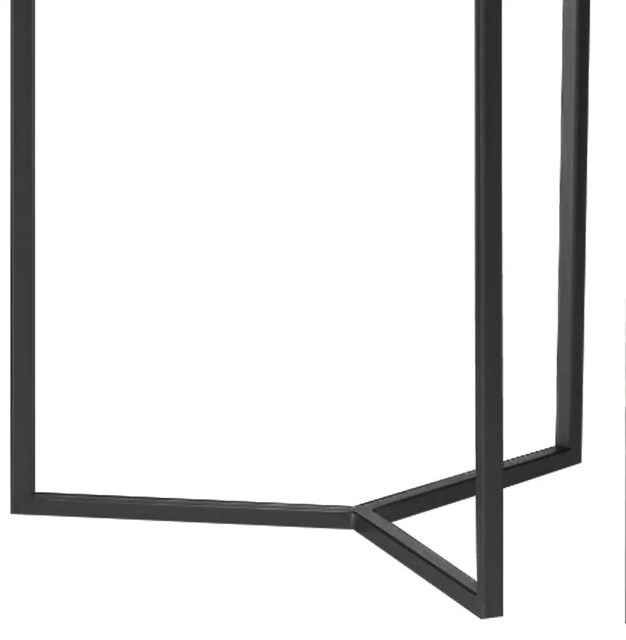 Conjunto Mesa de Apoio e Lateral Espelhada Preto - D'Rossi