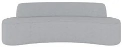 Sofá 2 Lugares para Sala de Estar Living 150cm Koane D06 Linho Cinza C