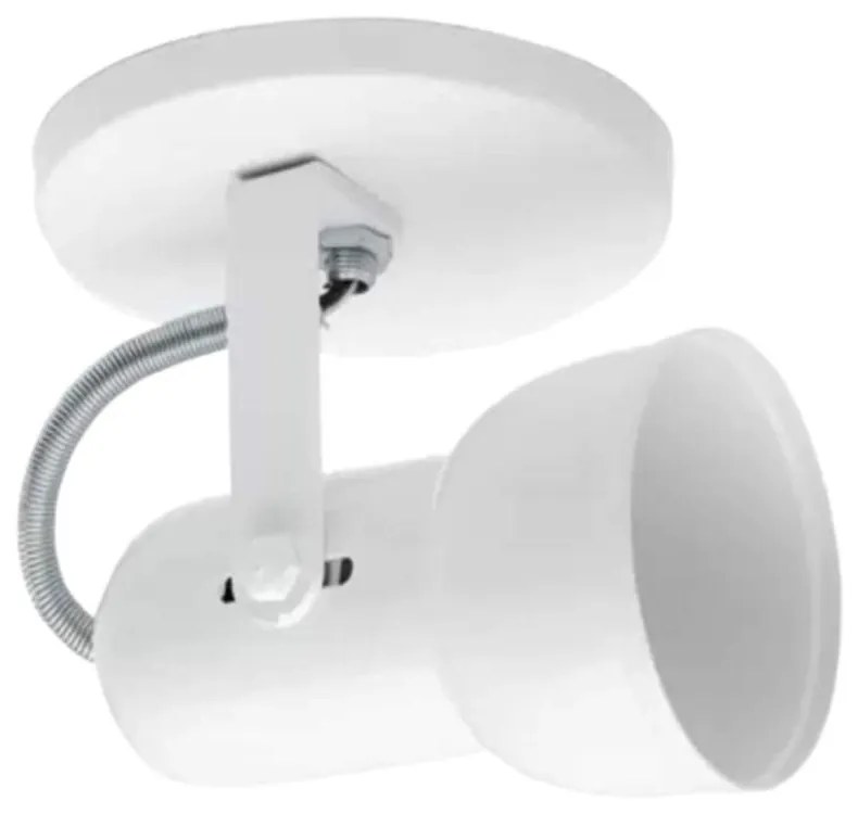 Spot B1 Simples Copinho Para 1x E27 Led Bulbo Branco - Bivolt