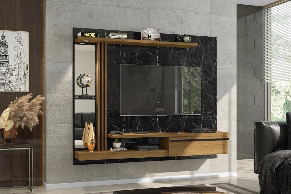 Painel Denver Nero/Cinamomo – Bechara Móveis