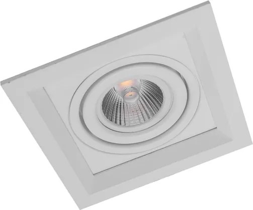 Plafon De Embutir Aluminio 10,4x10,4cm Recuado Ii