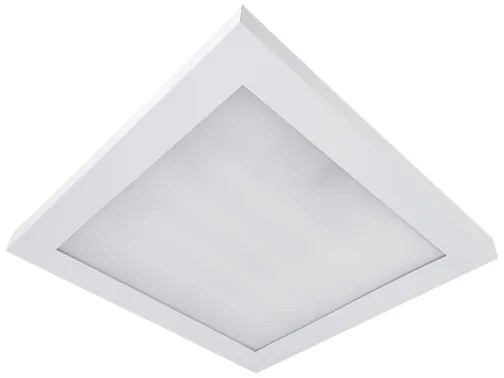 Plafon Led Sobrepor Quadrado Branco 54W 6500K Londres