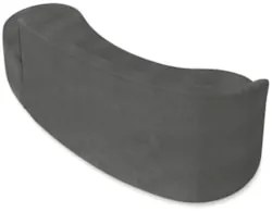 Sofá 4 Lugares Para Sala 220cm Orgânico Wendi Boucle Grafite I01 - Mp