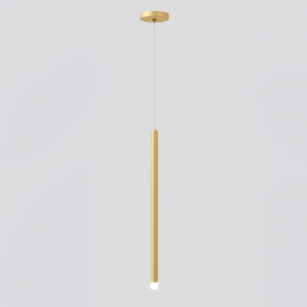 Pendente Tubo Ø2,9X50Cm Ponteira Acrílico 1Xled 5W - Qimporta Pd2316 (PRETO, 110v)