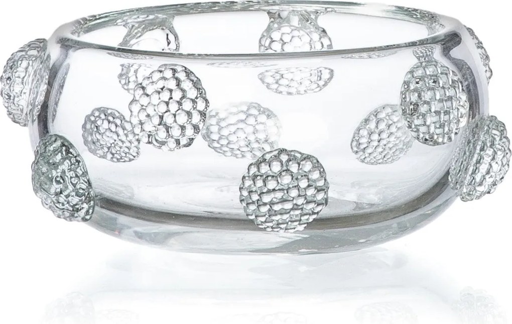 Cachepot Murano Amora P  Cristal Transparente