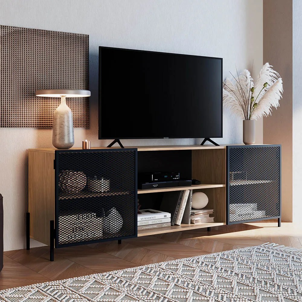 Rack New Hanover e Preto 180 cm - D'Rossi