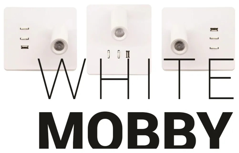 Arandela Mobby 13X14,5X8,8Cm Led 8W 3000K Ip20 Branco |Opus Hm 38803