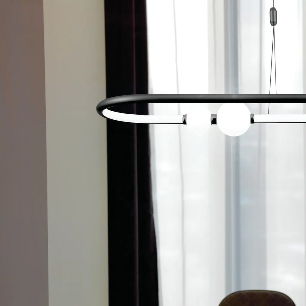 Pendente Nébula 105X28Cm Led 42W 3000K Bivolt | Bella Iluminação Dw006...