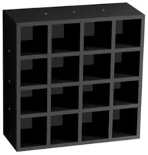 Nicho Decorativo Porta Toalha Para Salão Preto  - AJL Móveis