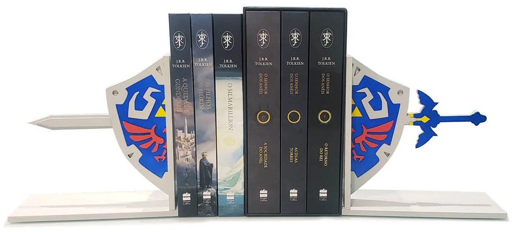 Aparador de Livros e Jogos Zelda Escudo Link