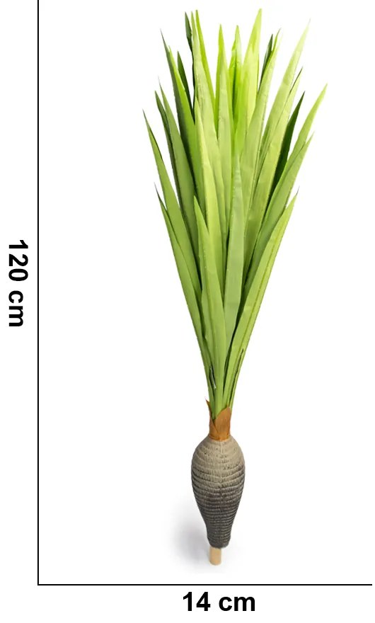 Planta Artificial Dracena Garrafa Real Toque X37 Verde 120 cm F04 - D'Rossi