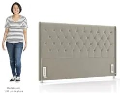 Cabeceira Cama Box Solteiro 90cm Florenza Z37 Veludo Bege - Mpozenato