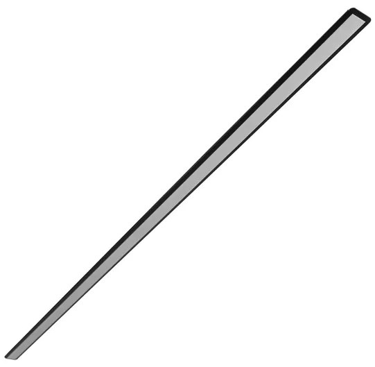 Perfil De Embutir Aluminio Para Fita Led 1M Stick M - PRETO