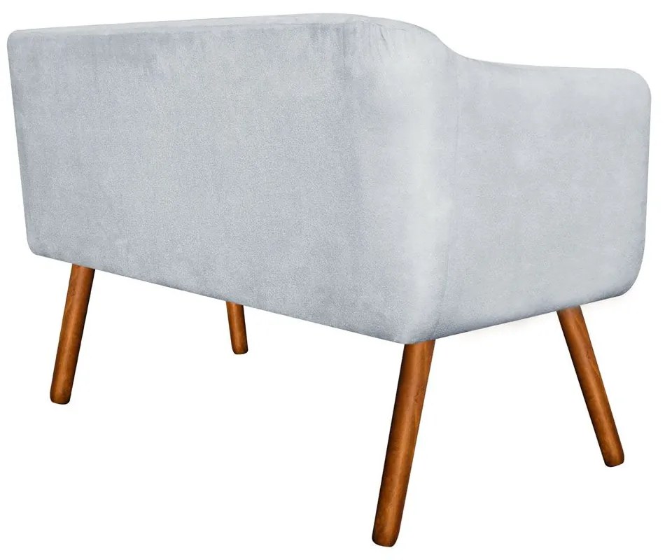 NAMORADEIRA JULIA 2 LUGARES SUEDE CINZA