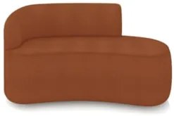 Sofá 2 Lugares Para Sala 140cm Orgânico Wendi Boucle Terracota I01  -