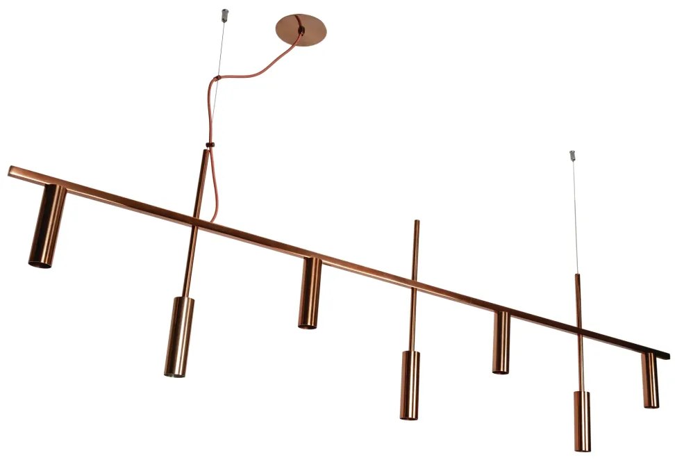 Pendente Platinum Linear 3,8X44,5X170Cm 7Xmr11 - Usina 16930/170 (BT - Branco Texturizado)