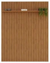 Painel para TV 65 Polegadas Ripado 183x240cm Pratisk D04 Freijó - Mpoz