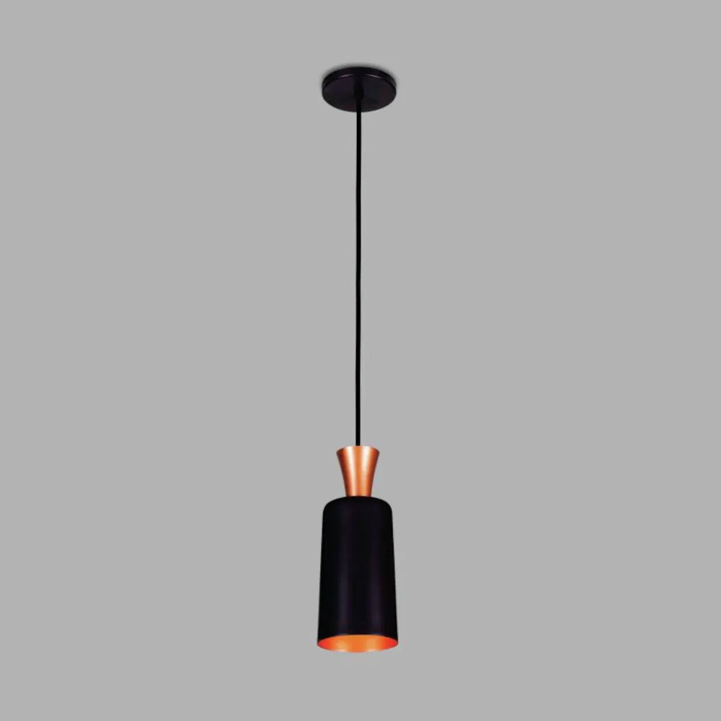 Pendente Lótus Ø12X22Cm 1Xe27 S/ Difusor C/ Cone De 09Cm | Usina 16313... (BT - Branco Texturizado)