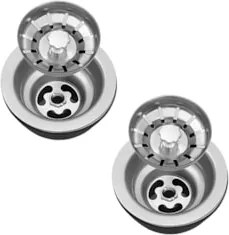 Válvula para Pia Kit 2 Aço Inox 3.1/2 G01 Cromado - Mpozenato
