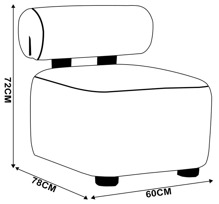 Poltrona Decorativa para Sala Kit 2 Helora Bouclê E03 - D'Rossi - Cinza escuro