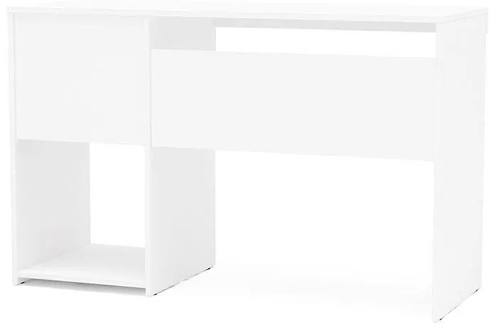 Mesa De Escritório Computador Malta 1,20m 2 Gavetas - Branco