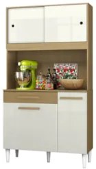 Cozinha Compacta 91cm Com Tampo Bayek Atacama/Off White A15 - Mpozenat