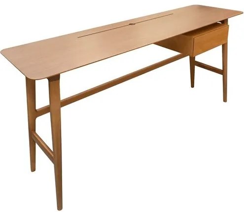 Escrivaninha Tania 1 Gaveta cor Mel Fosco 160 cm - 71996 Sun House