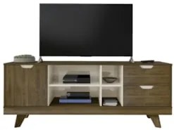 Rack Tv 65 Pol 160cm com 1 Porta Jaina Pinho/Off White A09 - Mpozenato