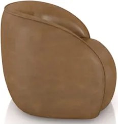 Sofá 3 Lugares Orgânico 288cm e Poltrona Zion Z32 Sintético Caramelo -