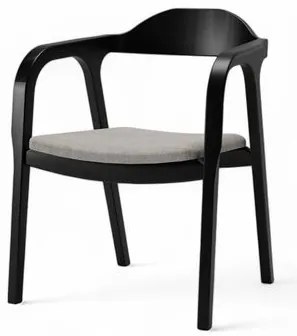 Cadeira Bugre Preto Assento Tec Linho Bege - 76914 Sun House