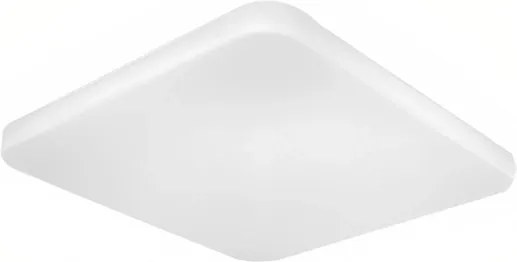 Plafon Led De Sobrepor Quadrado Branco 32W Alva - LED BRANCO QUENTE (3000K)