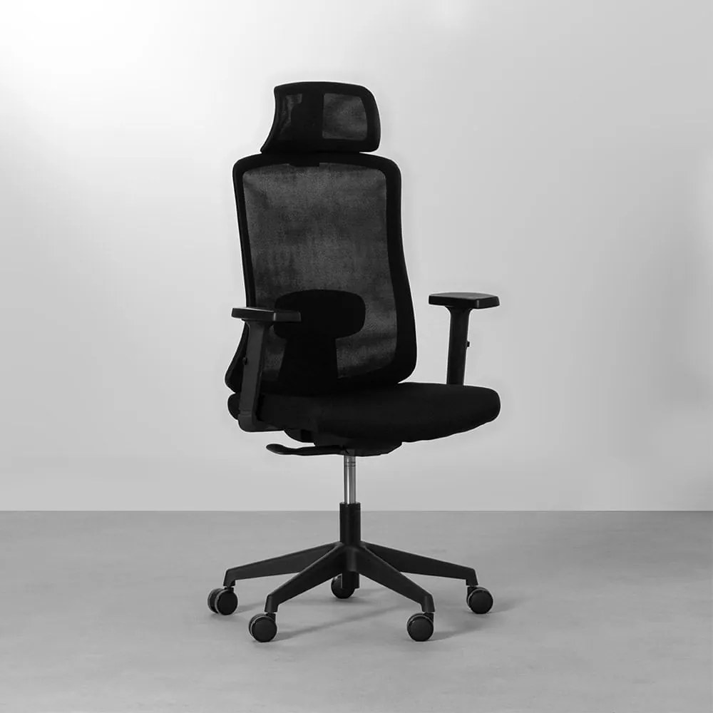 Cadeira Office Singular Alta Preto - Cadeira Office Singular Alta - Preto