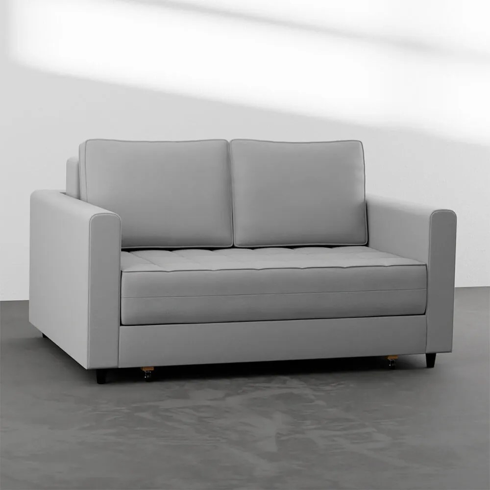 Sofá-Cama Mira Casal Trend Cinza - 1,50m - Sofá Cama Belize Casal Trend Cinza - 1,50m