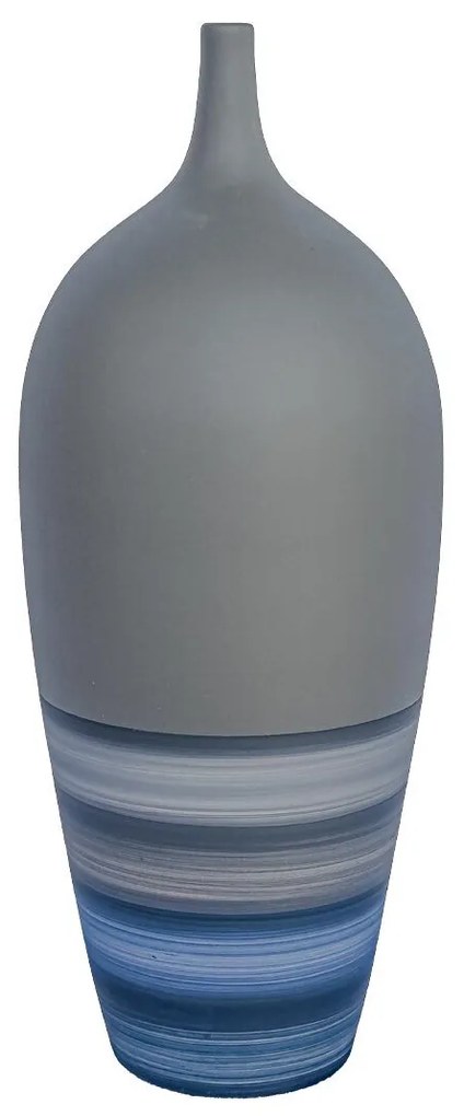 Vaso Garrafa decorativo em Cerâmica 70x11 - Lagunas Fosco  Kleiner