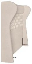 Cabeceira Cama Box Casal King 195cm Trinidad Z37 Linho Cru - Mpozenato