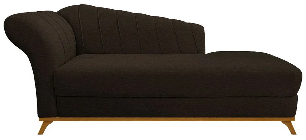 Recamier Vanessa 185cm Lado Direito Corano Marrom - ADJ Decor