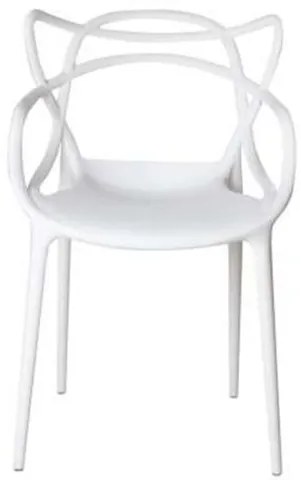 Cadeira Master Allegra em Polipropileno com Encosto na Cor  Branca - 18323 Sun House